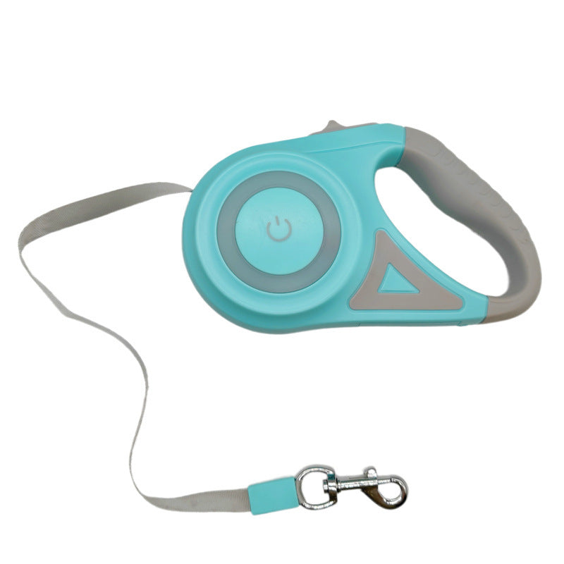 3 and 5M Retractable Dog Leash with LED Flashlight – Durable Automatic Lead for Walking, Running & Training