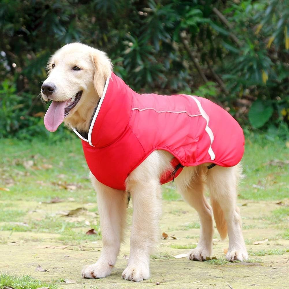 Warm Dog Coat, Reflective Dog Jacket, Waterproof Dogs Winter Coat