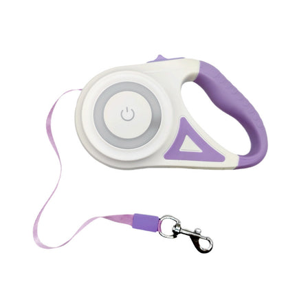 3 and 5M Retractable Dog Leash with LED Flashlight – Durable Automatic Lead for Walking, Running & Training