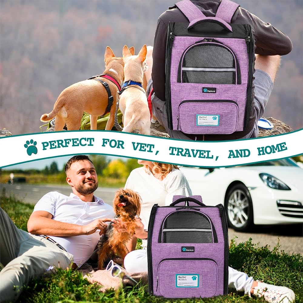 Dog Backpack Carrier Airline Approved Cat Pet Puppy Bag
