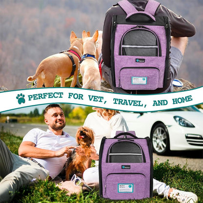 Dog Backpack Carrier Airline Approved Cat Pet Puppy Bag