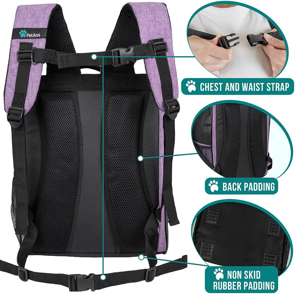 Dog Backpack Carrier Airline Approved Cat Pet Puppy Bag