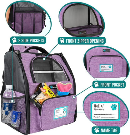 Dog Backpack Carrier Airline Approved Cat Pet Puppy Bag