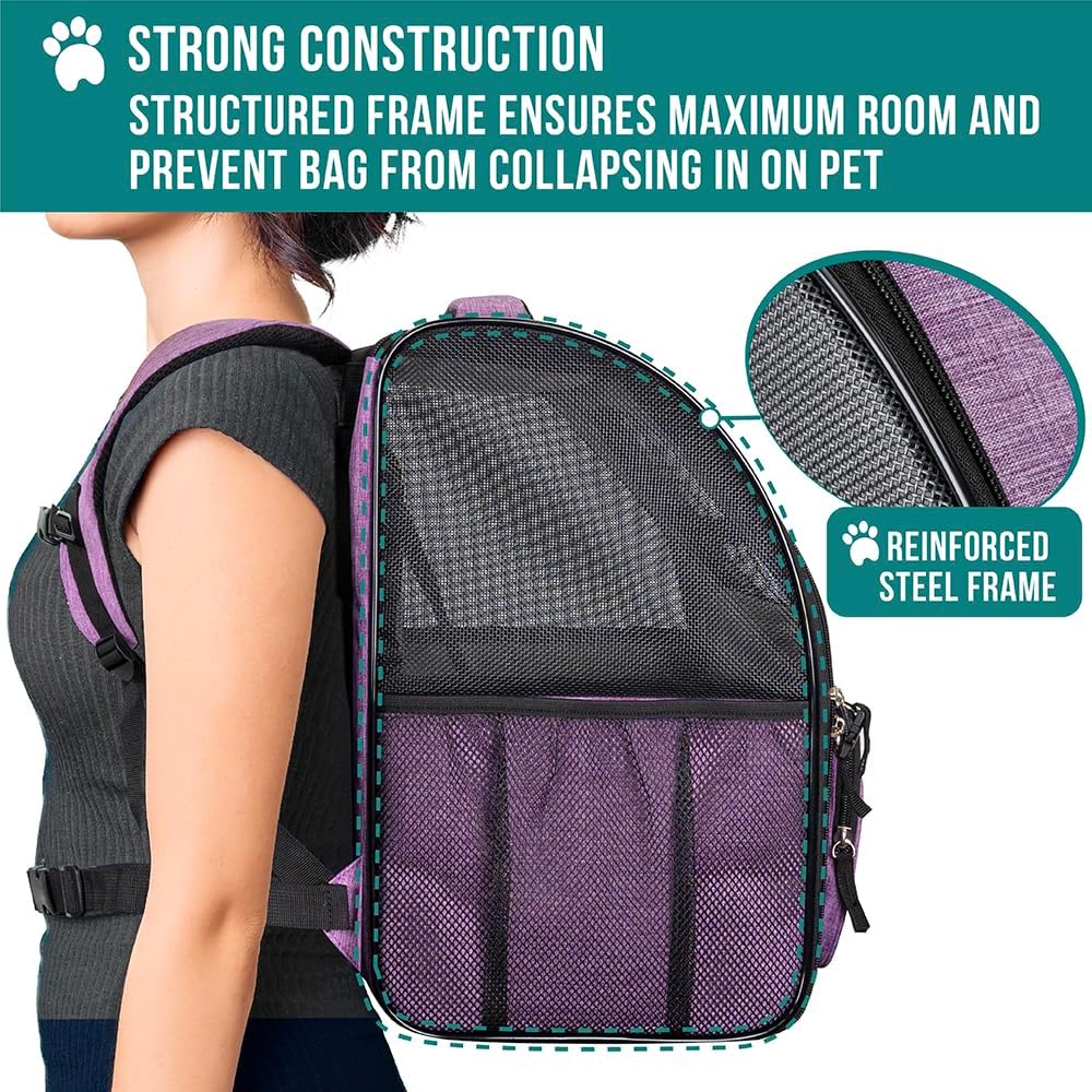 Dog Backpack Carrier Airline Approved Cat Pet Puppy Bag