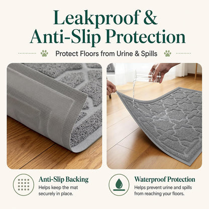 Cat Litter Mat, Waterproof Litter Trap Mat, 35.4X23.6