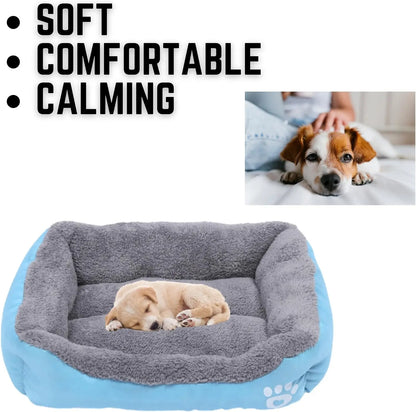 Color Square Winter Soft Warm House for Dog Bed for Dog Mat Waterproof Cat Bed Pet Bed for Large Medium Small Dog House